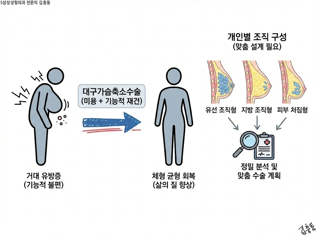 대구가슴축소수술의 목적과 개인별 맞춤 설계의 필요성