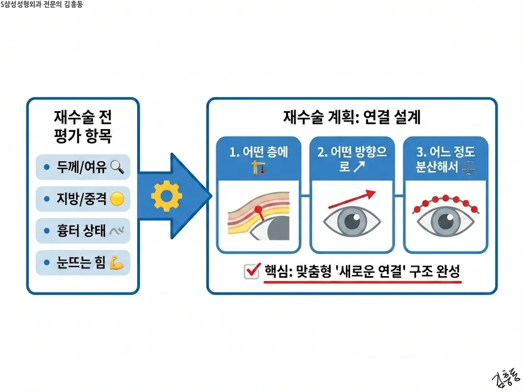 재수술 계획이 연결 설계로 이어진다는 설명
