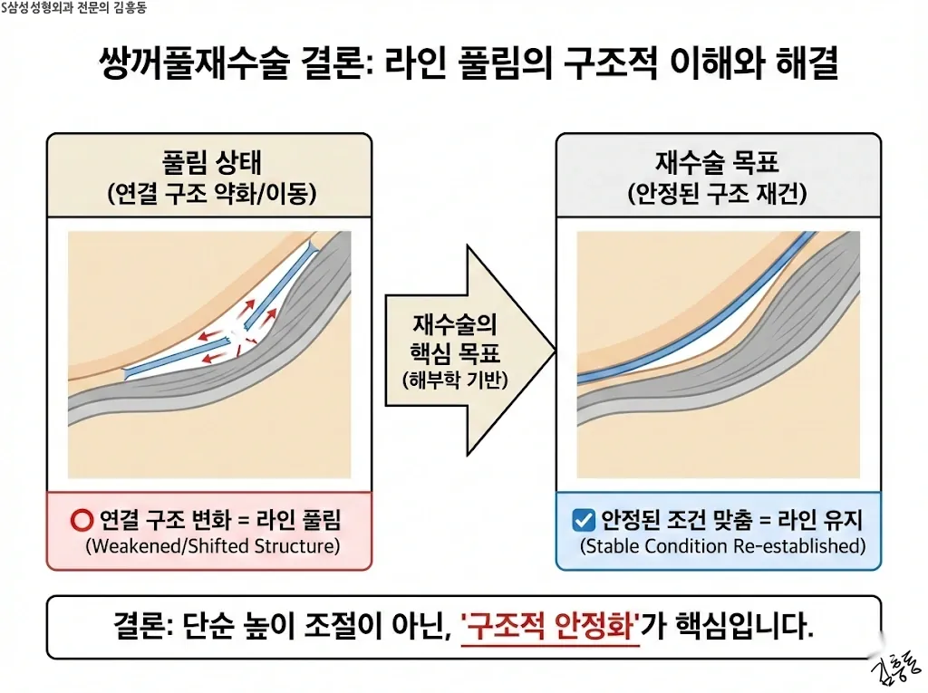 연결 구조 변화로 풀림을 정리한 결론