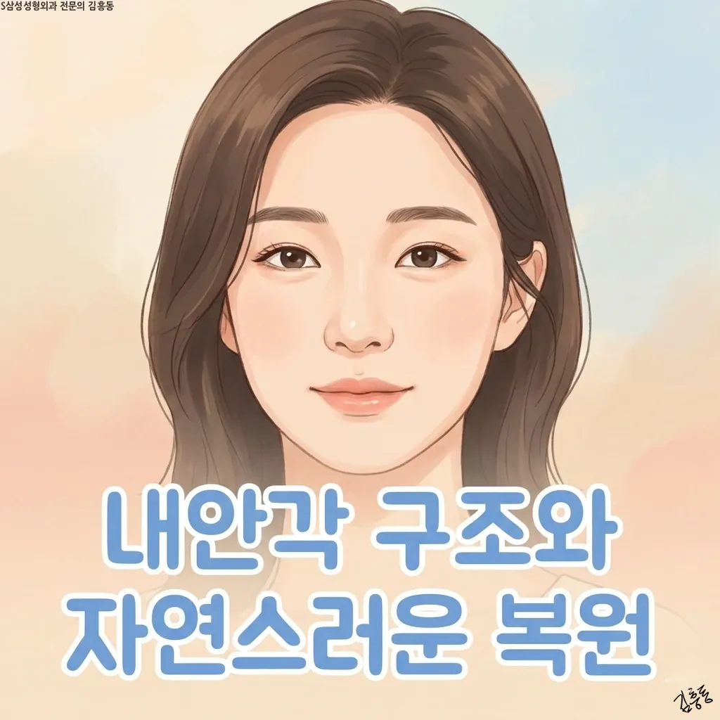 내안각 해부학적 구조를 고려하여 자연스러운 눈머리를 되찾는 앞트임 복원 수술의 핵심 원리와 방향