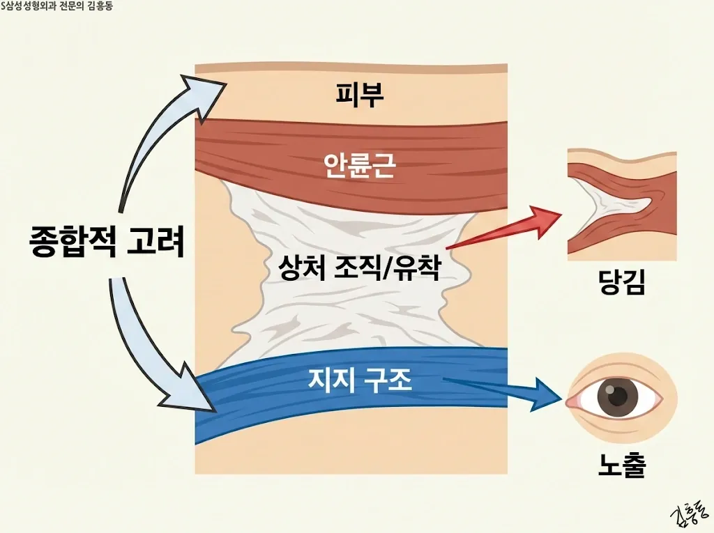 복원 설계에서 피부와 근육·붙음을 함께 보는 이유