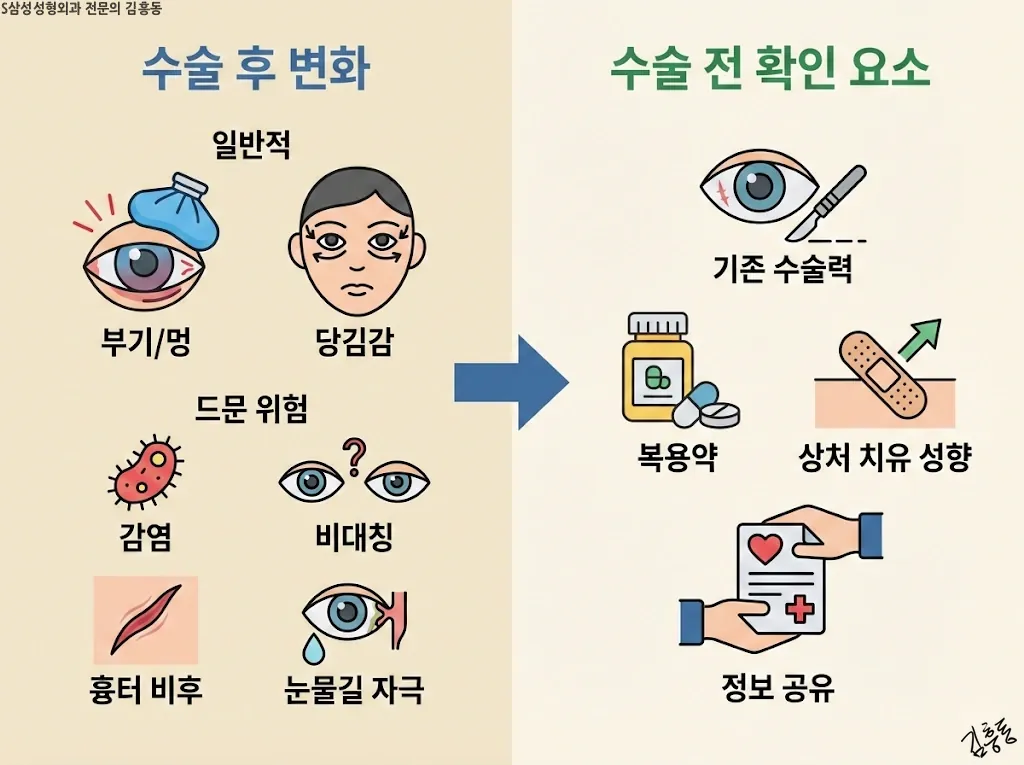 복원 수술 후 가능할 수 있는 변화와 확인 요소