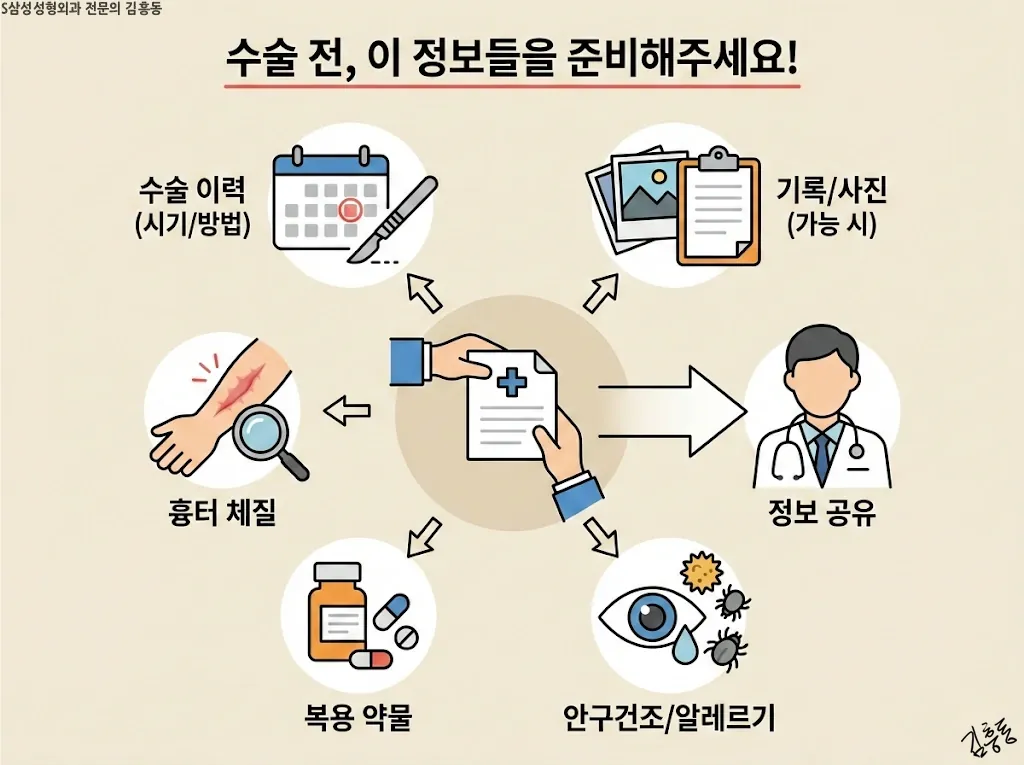 수술 전 공유하면 좋은 정보