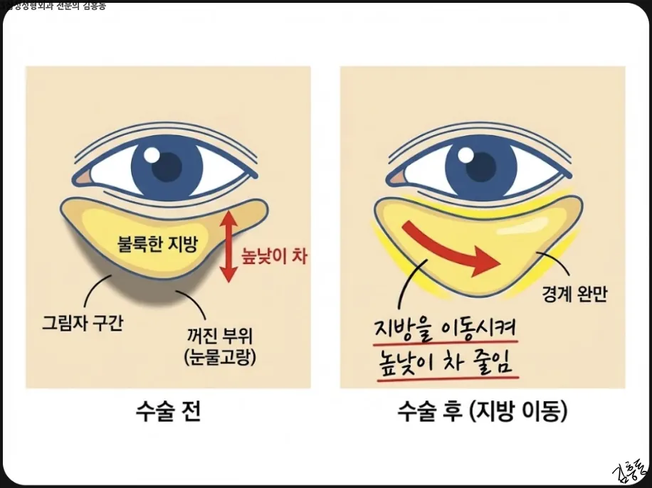 지방 이동으로 경계를 완만하게 만드는 원리