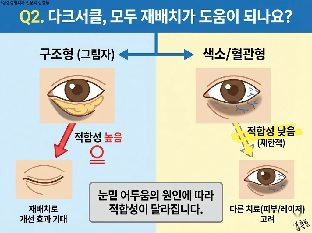 눈밑 음영 유형별 적합성
