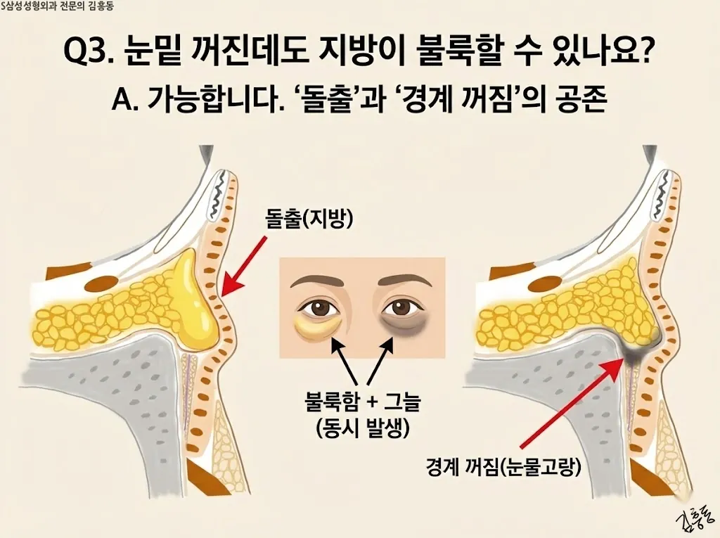 돌출과 꺼짐 공존 개념