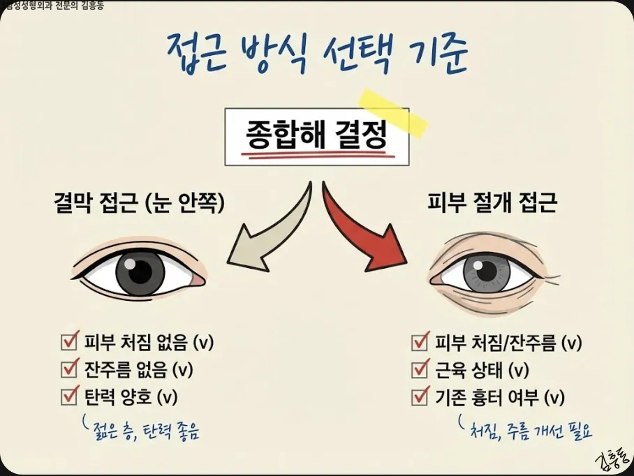 접근 방식 선택 기준