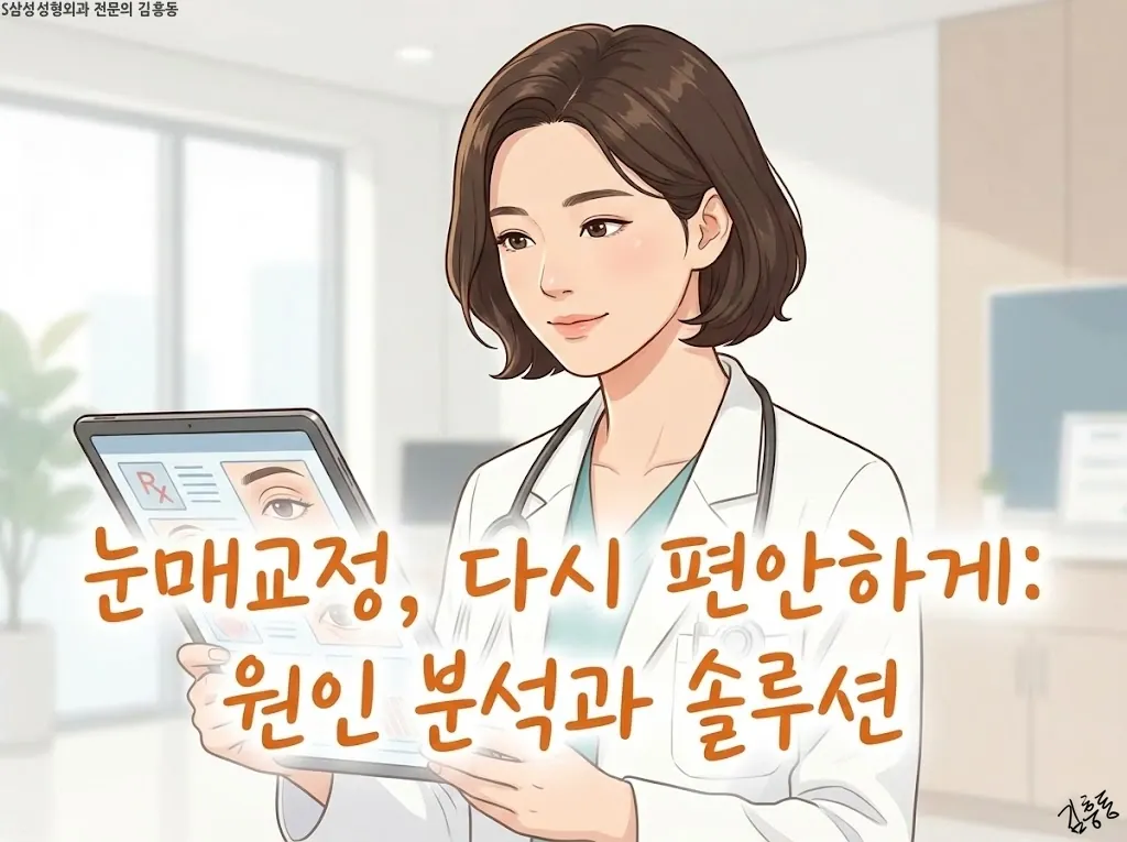 눈매교정에서 과교정이 나타나는 이유에 대한 원인 분석