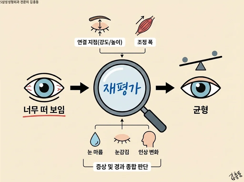 눈매교정풀기에서 재평가하는 고정과 조정 폭