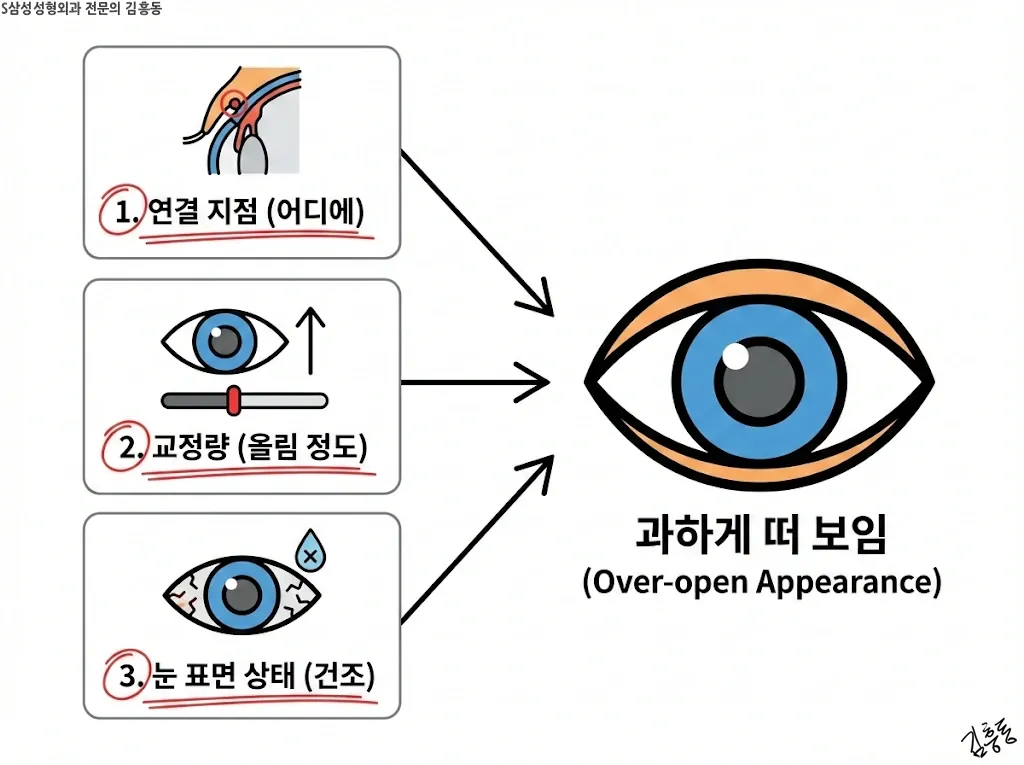 떠 보임 원인 3요소 구분