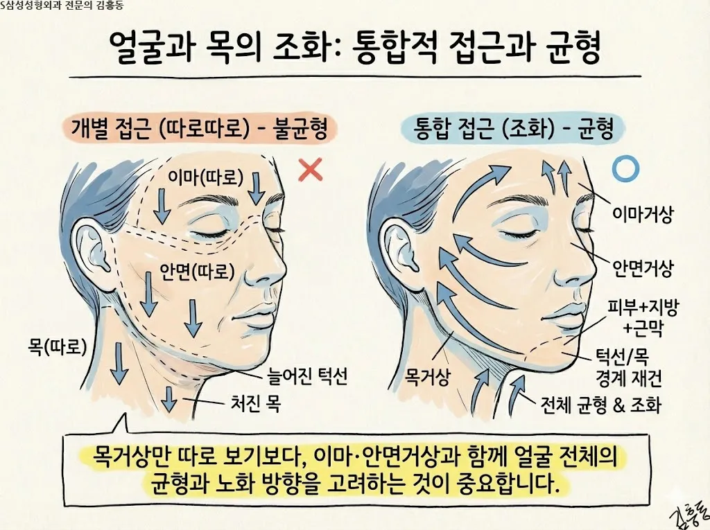 대구안면거상은 무엇을 당기는 수술인가 — 피부와 깊은층의 역할 구분