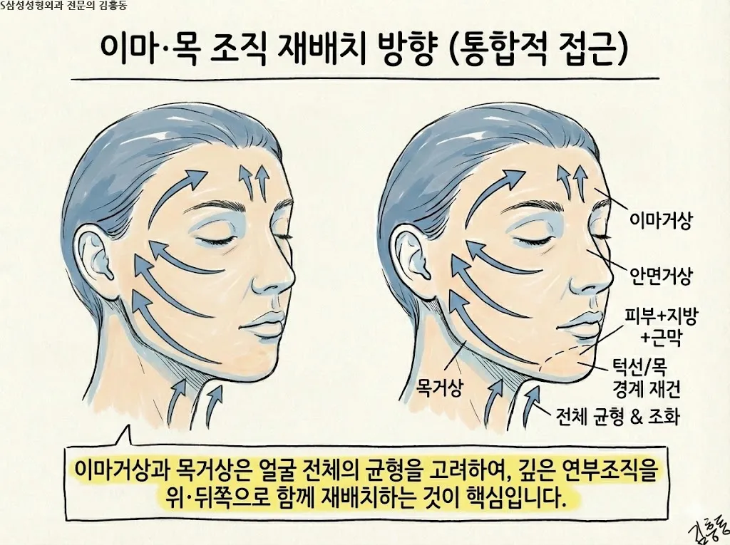 대구안면거상은 무엇을 당기는 수술인가 — 피부와 깊은층의 역할 구분