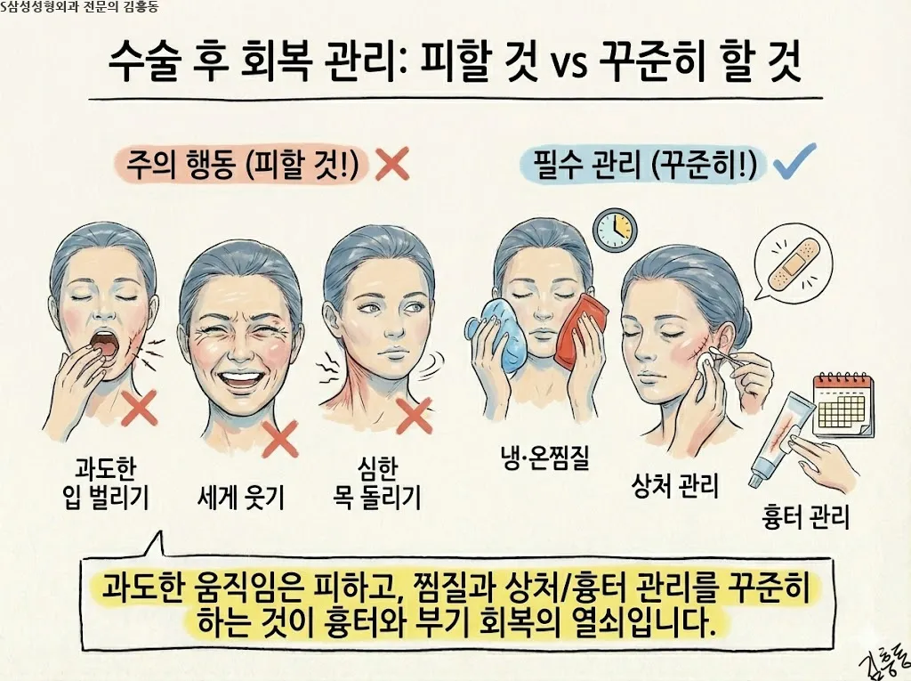 대구안면거상은 무엇을 당기는 수술인가 — 피부와 깊은층의 역할 구분