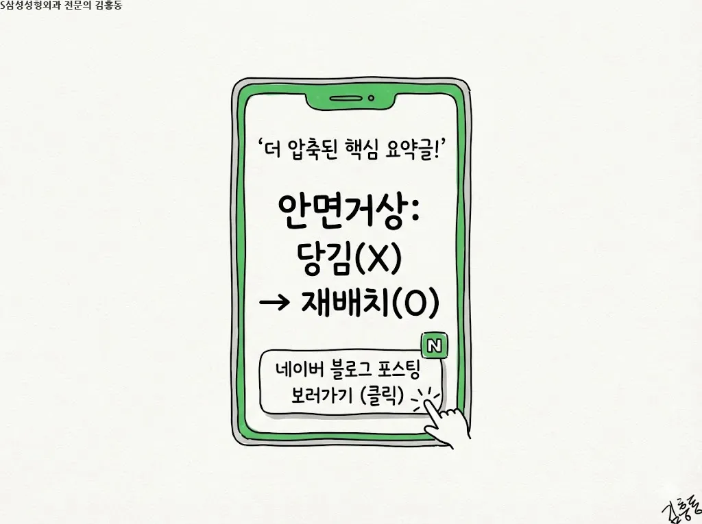 대구안면거상은 무엇을 당기는 수술인가 — 피부와 깊은층의 역할 구분