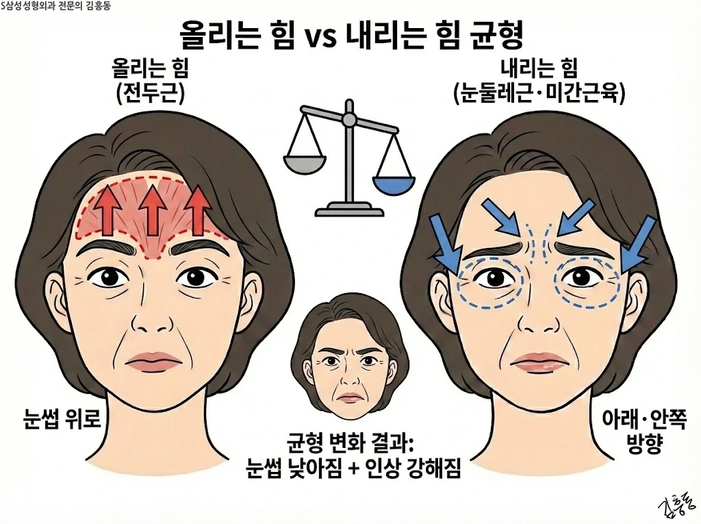올리는 힘과 내리는 힘의 균형 개념