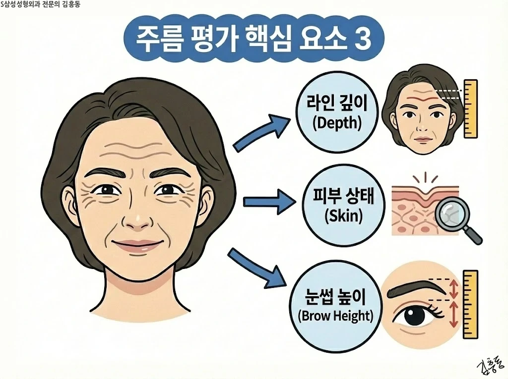 주름 평가에 함께 보는 요소 3가지