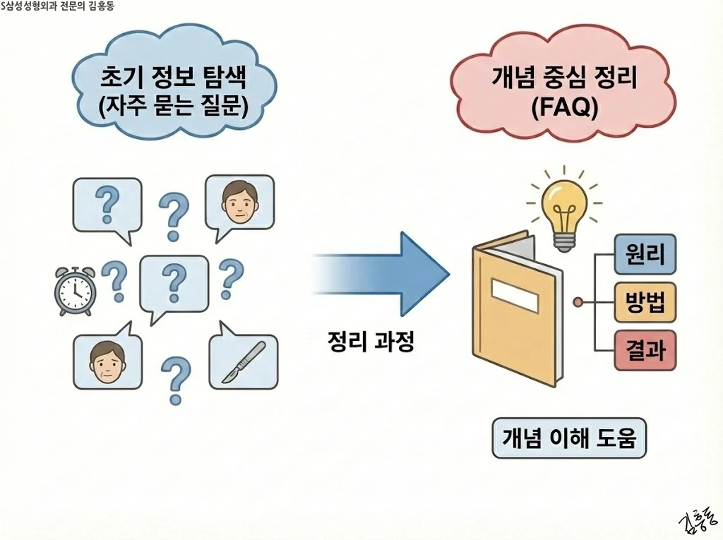 FAQ는 개념 중심으로 정리했다는 안내