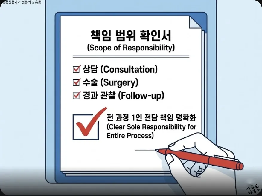 담당 범위를 확인하는 체크 표시
