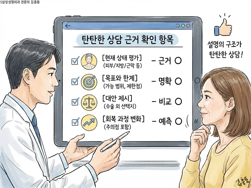 상담에서 확인할 근거 항목 정리
