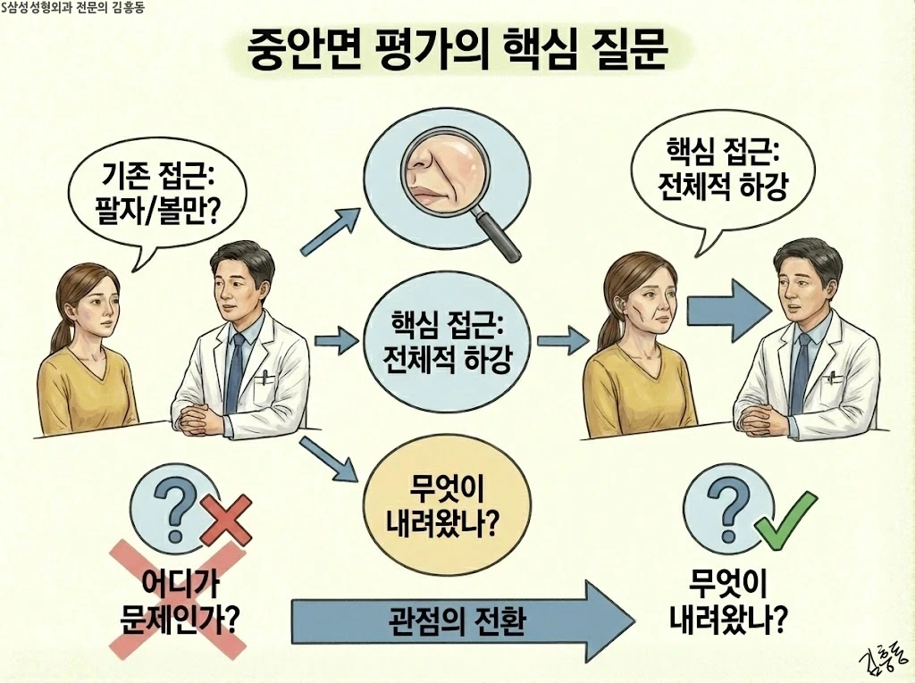중안면 평가의 핵심 질문 정리