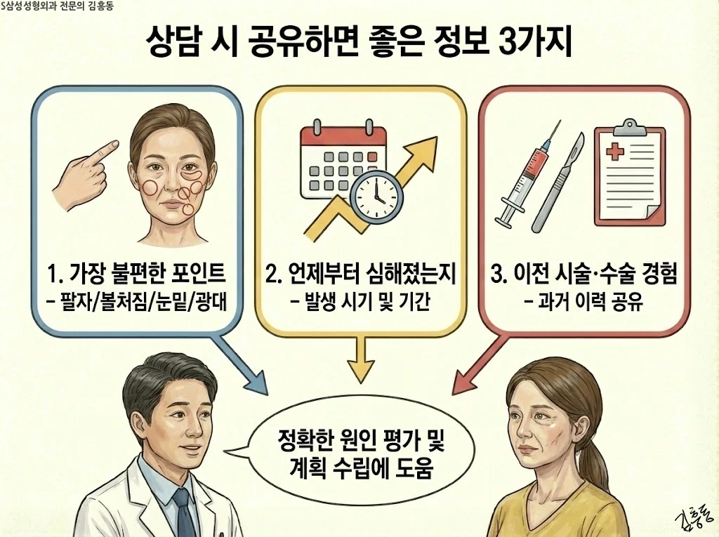 상담 시 공유하면 좋은 정보 3가지