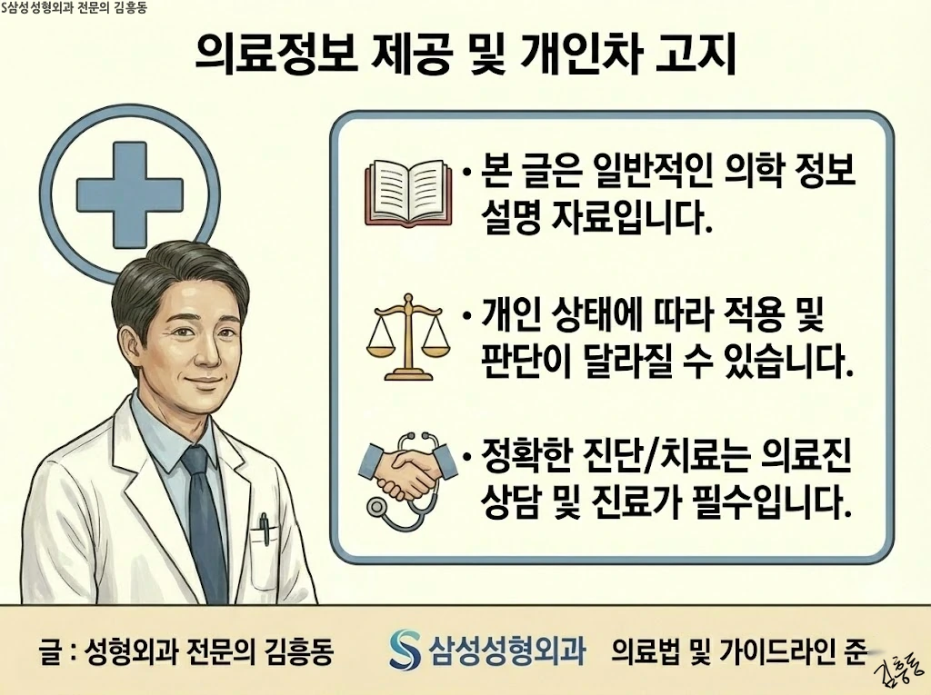 의료정보 제공 및 개인차 고지