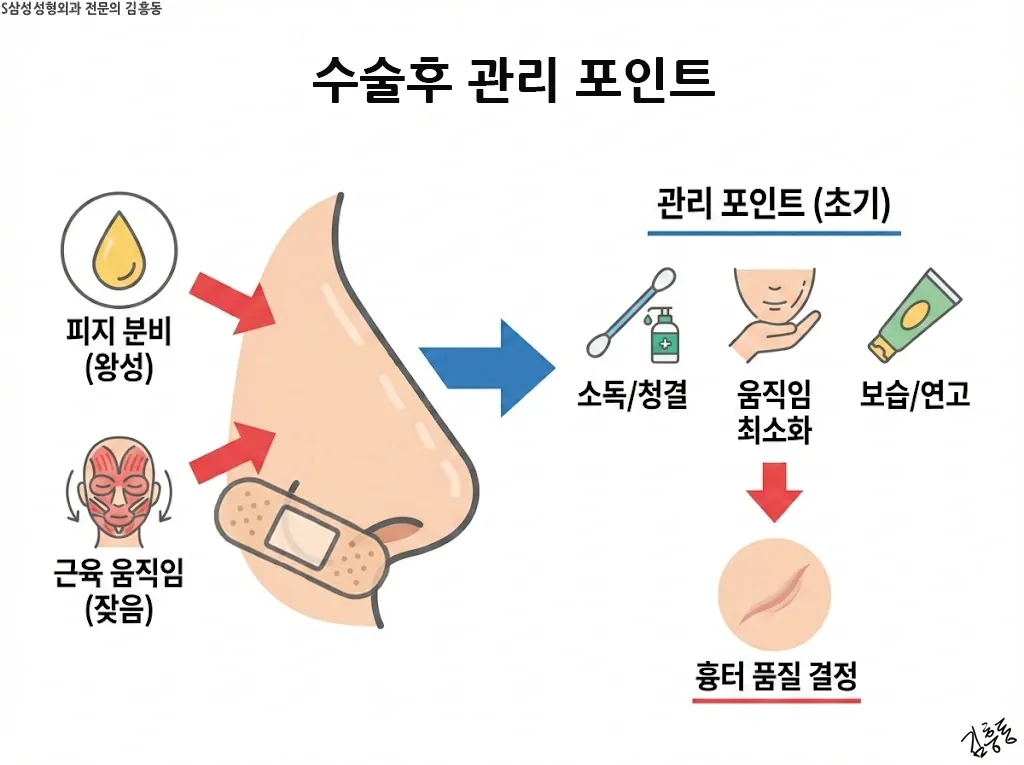 수술 후 관리 포인트