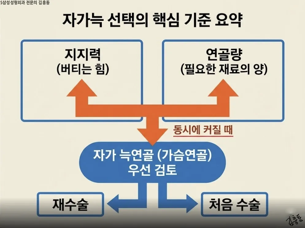 자가늑 선택의 핵심 기준 요약