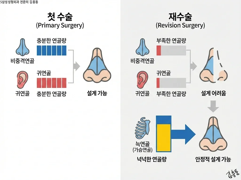 재수술에서 연골량이 더 중요한 이유