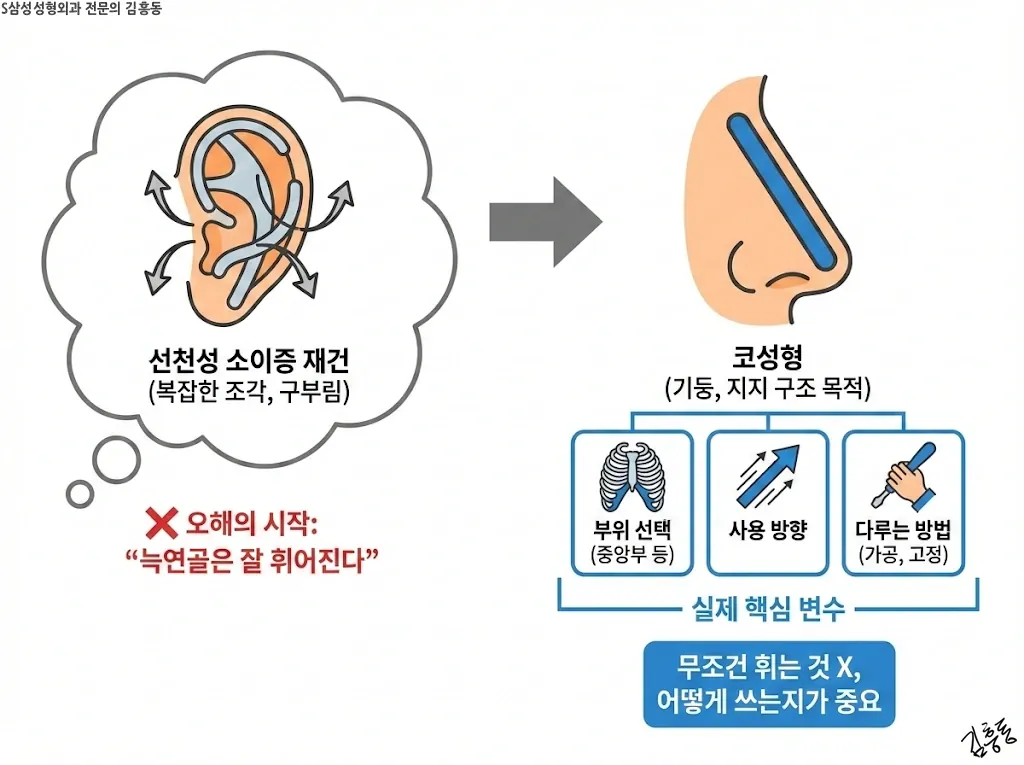 늑연골 휘어짐 오해의 배경