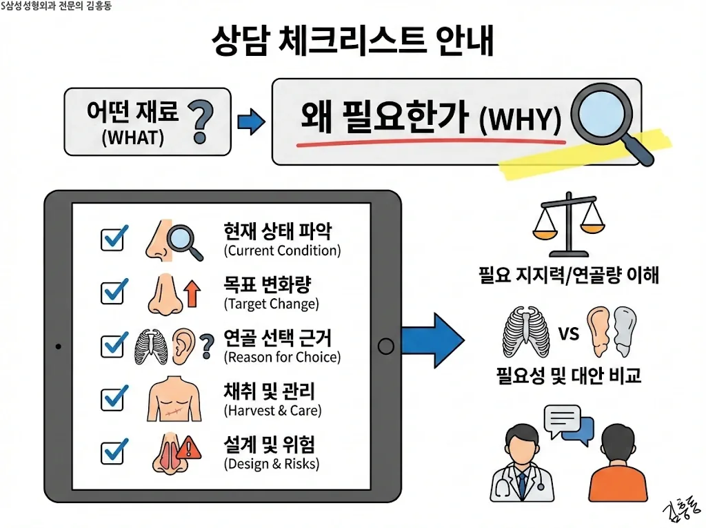 코성형 상담 체크리스트 안내
