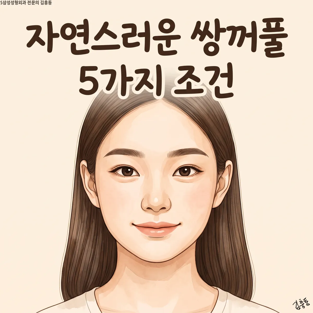 자연스러운 쌍꺼풀 5가지 조건 대표 그림